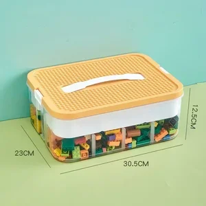 صناديق تخزين لبنات البناء Lego للأطفال ، حاوية Lego منظم شبكة قابل للتعديل ، صندوق تخزين لعبة للأطفال أفضل 8 صناديق تخزين ليغو للمبيعات - رقم 8