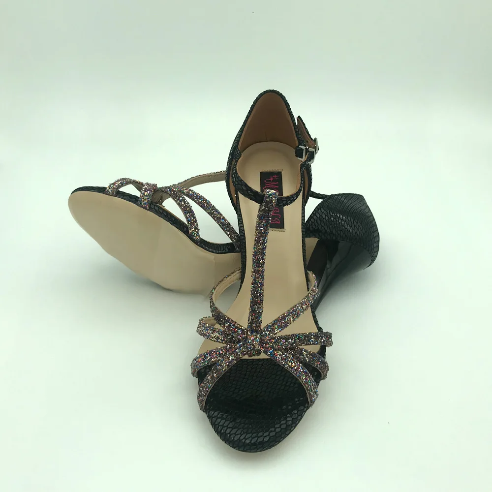 New Argentina Tango Dance Shoes Party Shoes Wedding Shoes leather outsole T6256BSCG 9cm heel 7.5cm available shipping free