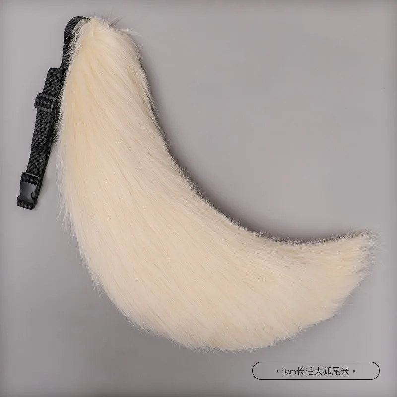 Anime COS chat queue de renard en peluche Cosplay Costumes grandes queues chien queue en fourrure jeu de rôle accessoires de spectacle de fête queue de fourrure pour les femmes