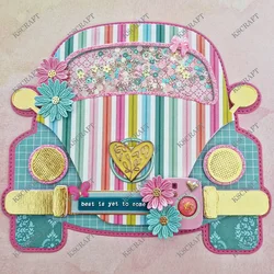 KSCRAFT Car Mini Album Cutting Dies Stencils for DIY Scrapbooking Decorative Embossing DIY Paper Cards