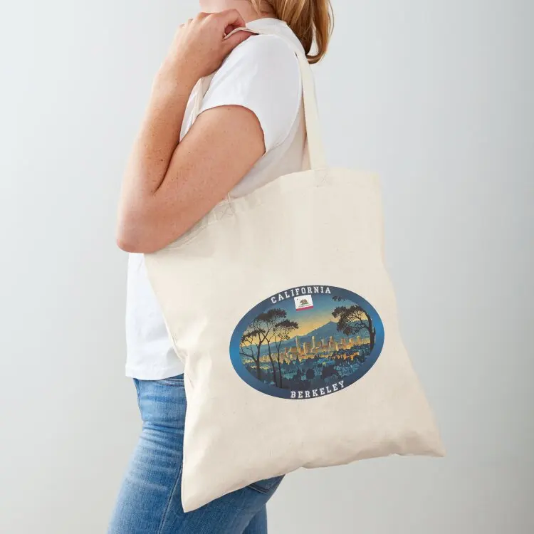 بيركلي كاليفورنيا حقيبة سفر حقيبة تسوق أكياس قماش حقيبة تسوق نسائية للمتسوقين شعار #1
