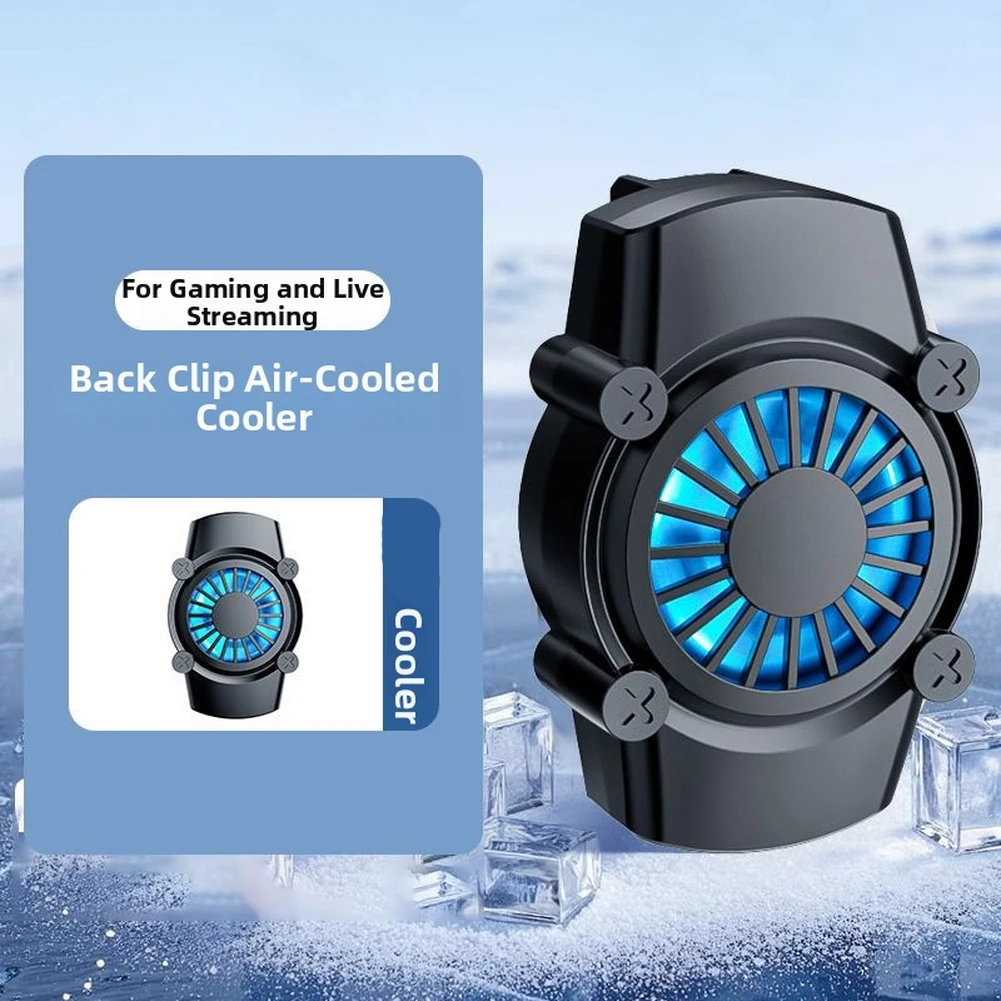 

Радиатор для мобильного телефона с бесшумным вентилятором, улучшающий игровой процесс, крепление на заднюю панель, для iPhone, Huawei, Xiaomi