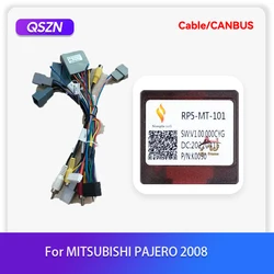 MAMSM For Mitsubishi Pajero 2008 Canbus Box Wiring Harness Power cable Car Radio MUltimedia Player Android RP5-MT-101