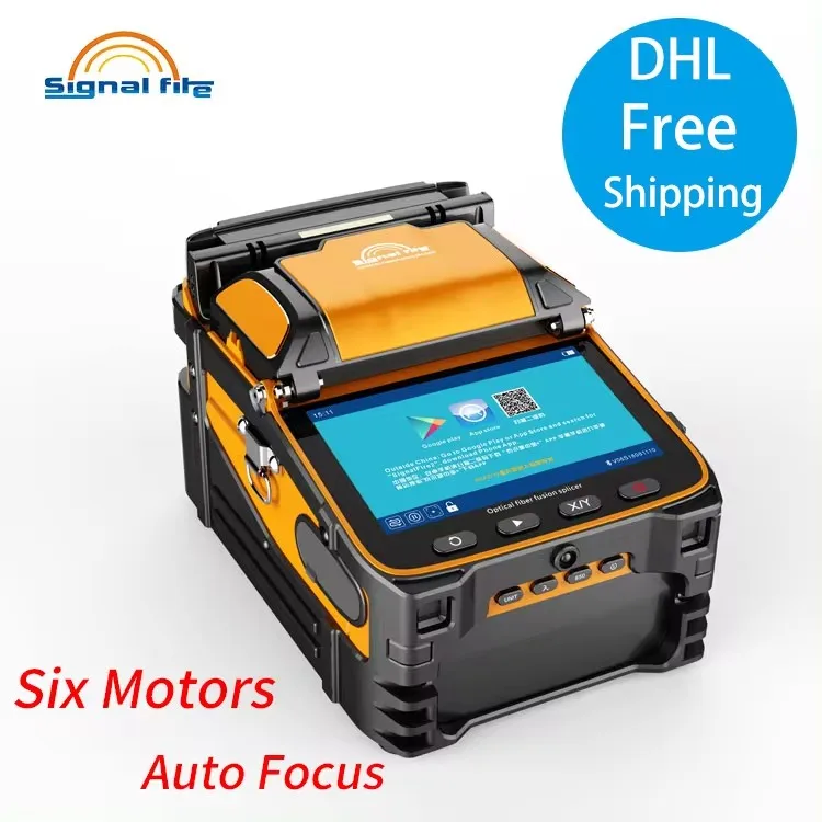 

Free Shipping Six motors AI-9 Automatic SM&MM Multi-language Intelligent Fusion Splicer FTTH Welding Splicing Machine