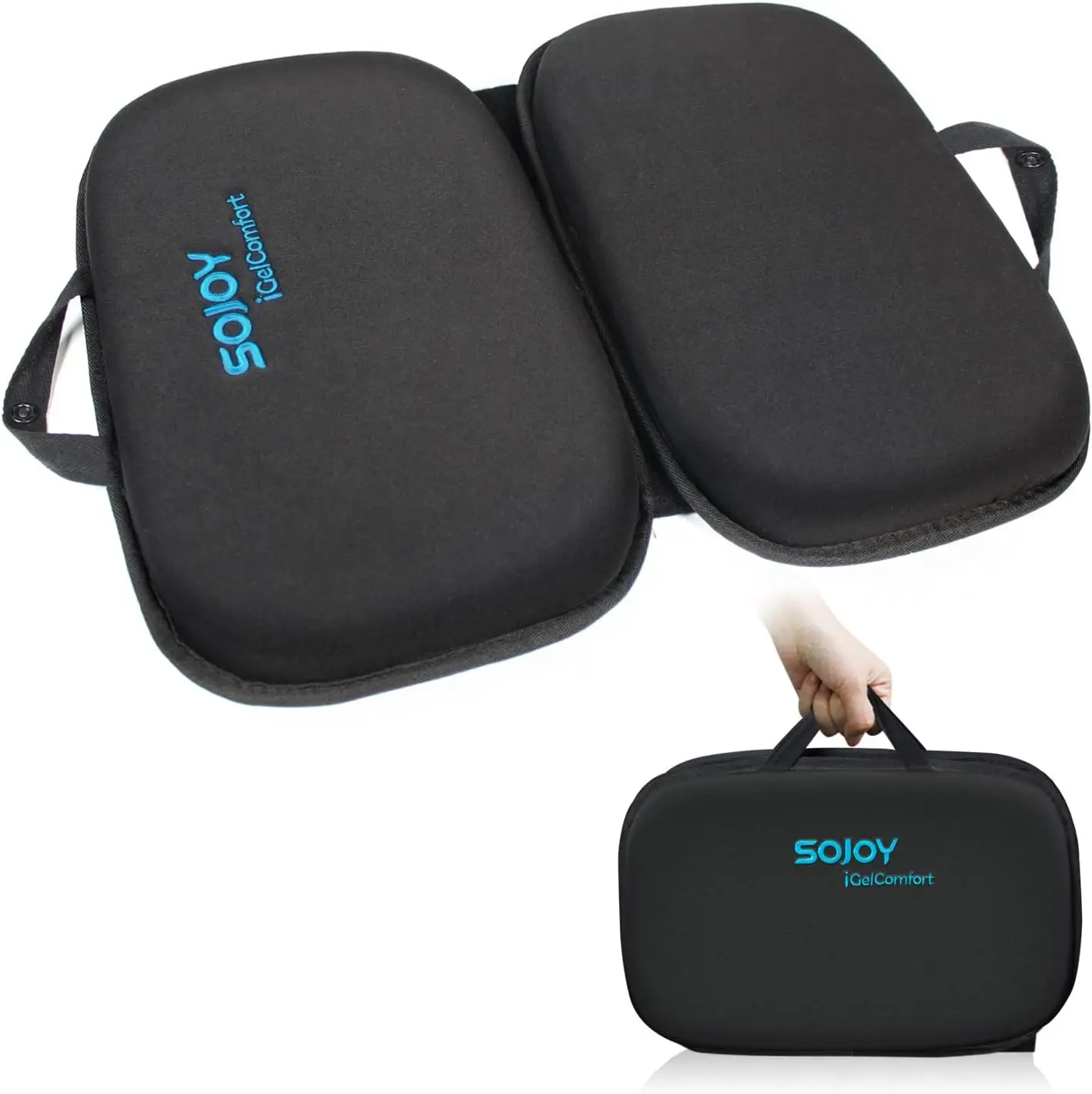 Gel Seat Cushion Featured with Memory Foam (A Must-Have Travel Cushion! Smart, Easy Travel Cus