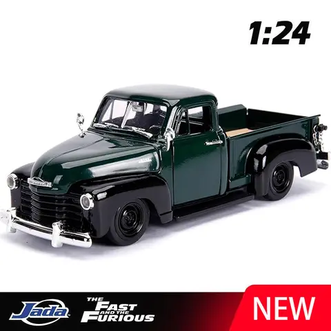 JADA 1:24 Chevy Pickup 1953 Legeringsbil Gjuten Bil & Leksaksfordon Bilmodell Miniatyr Skalamodell Bil För Barn 10 best sales Chevy-leksak - №5