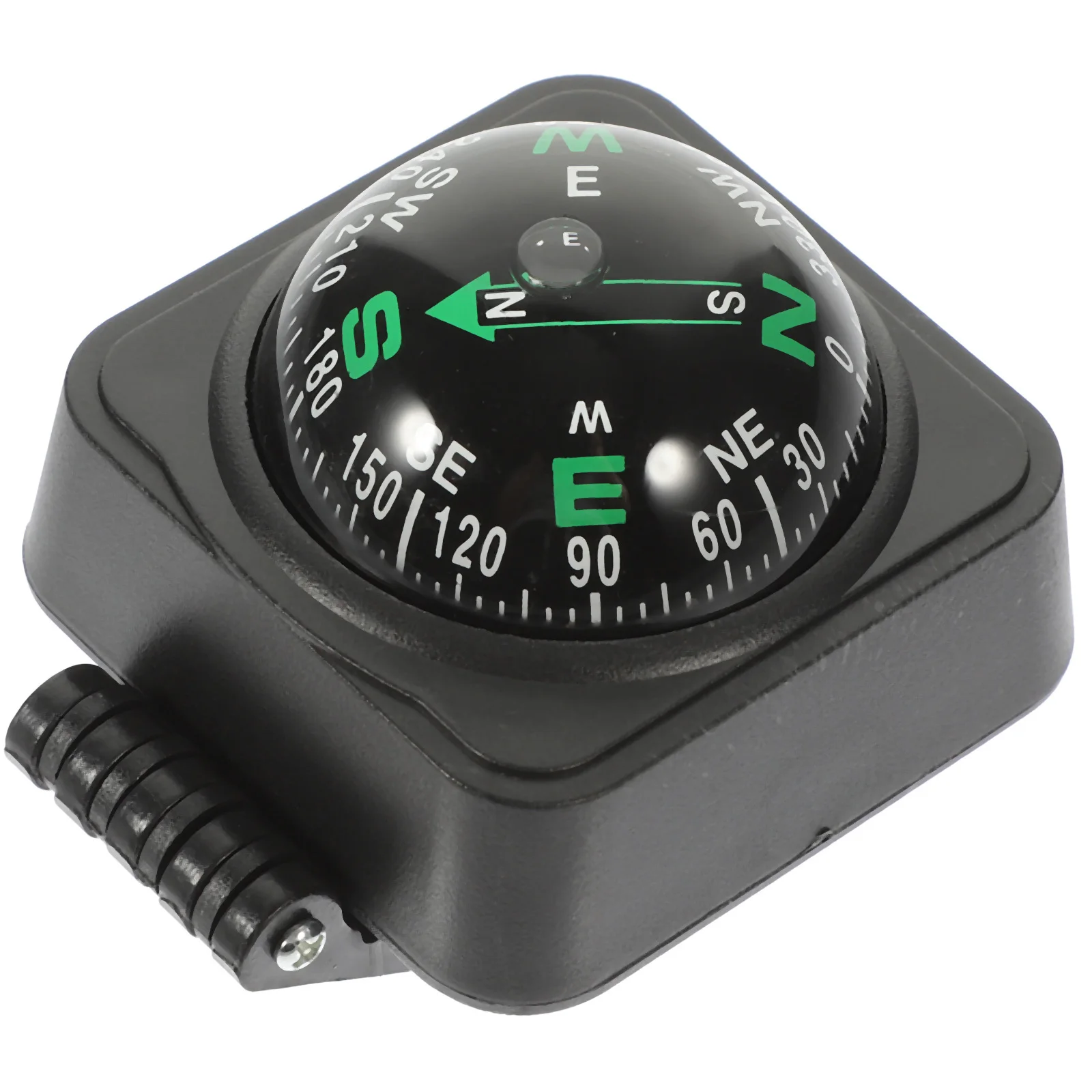 بوصلة السيارة الكرة المحمولة عالية الدقة لوحة القيادة سيارة جبل الملاحة الكرة البوصلة لرحلات الطريق في الهواء الطلق سطح القارب البحري