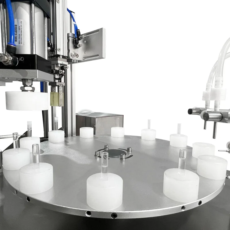 Automatic desk top liquid filling and capping machine, nucleic acid reagent magnetic pump dispensing machine