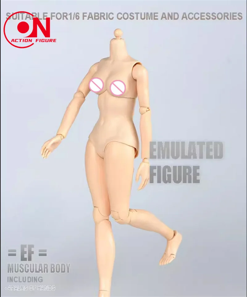 Poupées figurines d'action blanches Suntan pour femmes, gros seins du milieu, corps en semi-silicone super flexible, tête sculptée 1:6, 12 po, en stock, 1/6