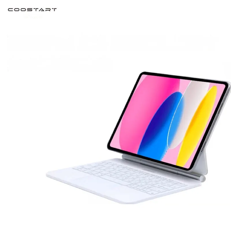 

COOSTART for Apple Magic Keyboard for Tablet Computer - Magnetic Keyboard, White [11/10.9] For iPad 7/6/5/4 Pro