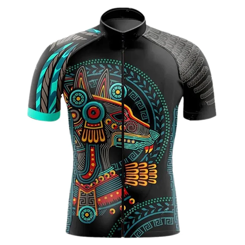 Maglia da ciclismo della squadra della bandiera nazionale del messico dei nuovi uomini verde nero abbigliamento da bici abbigliamento da bicicletta