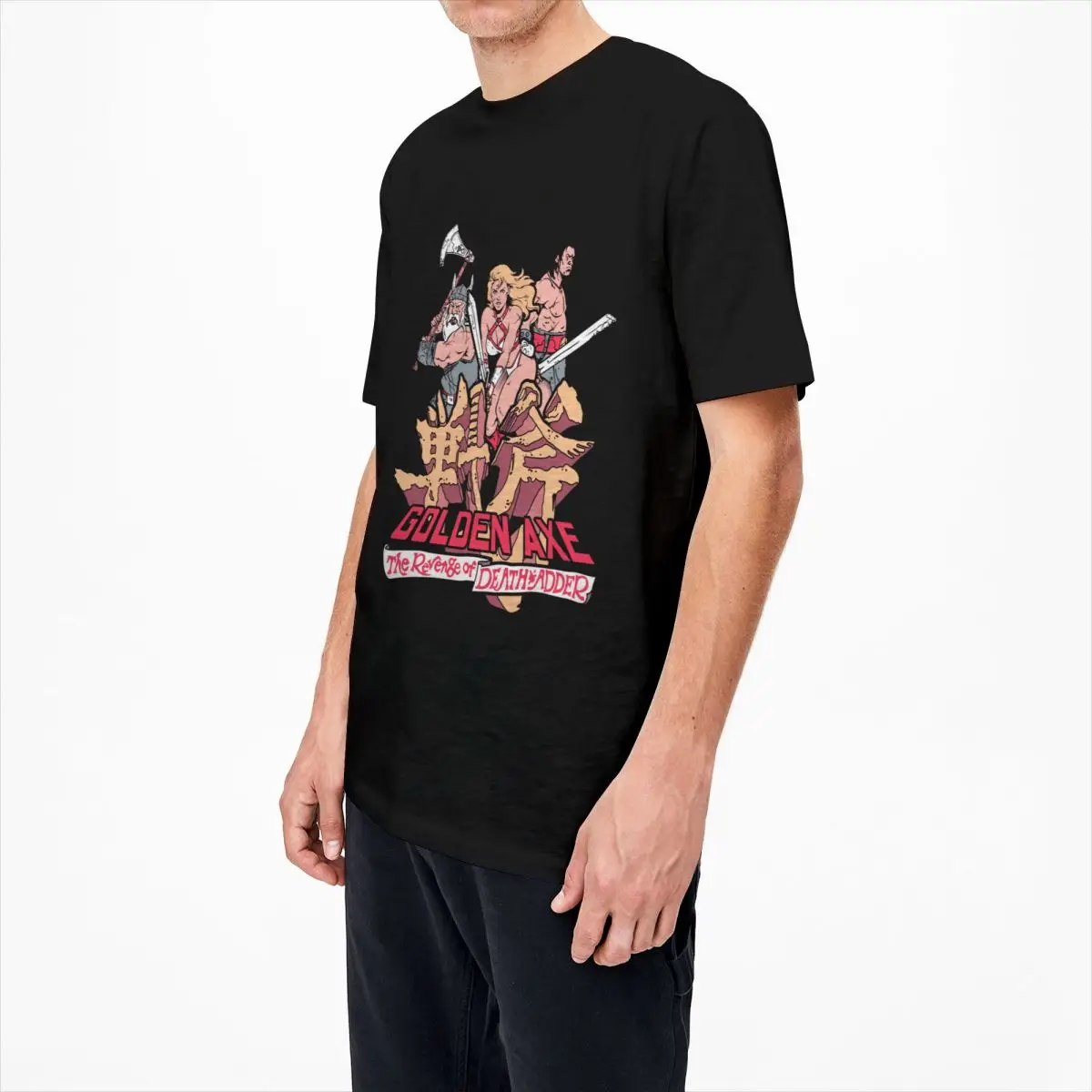 Golden Axe Arcade Video Game T Shirt Summer Men Women Funny Vintage 100% Cotton T Shirt O-Neck Short Sleeve Large Size T shirt
