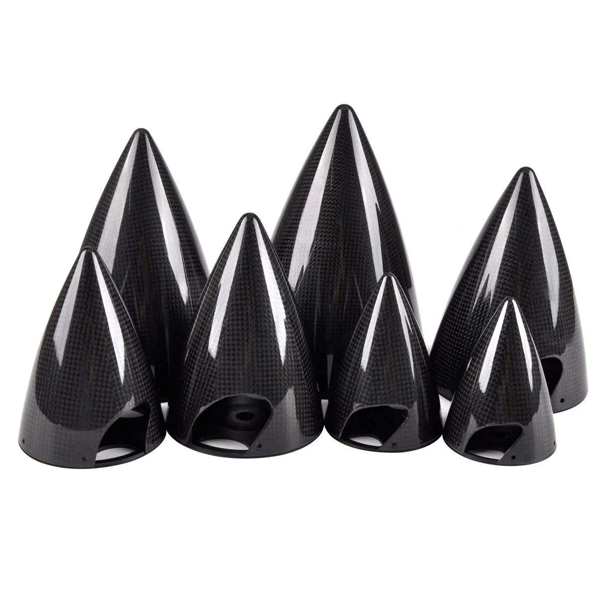 1Pc ZYHOBBY Light Carbon Fiber Spinner 2-blade Prop Cone For RC Airplane Model 2.75\'\'3\'\'3.5\'\'4\'\' 4.5\'\'5\'\'5.5\'\' inch