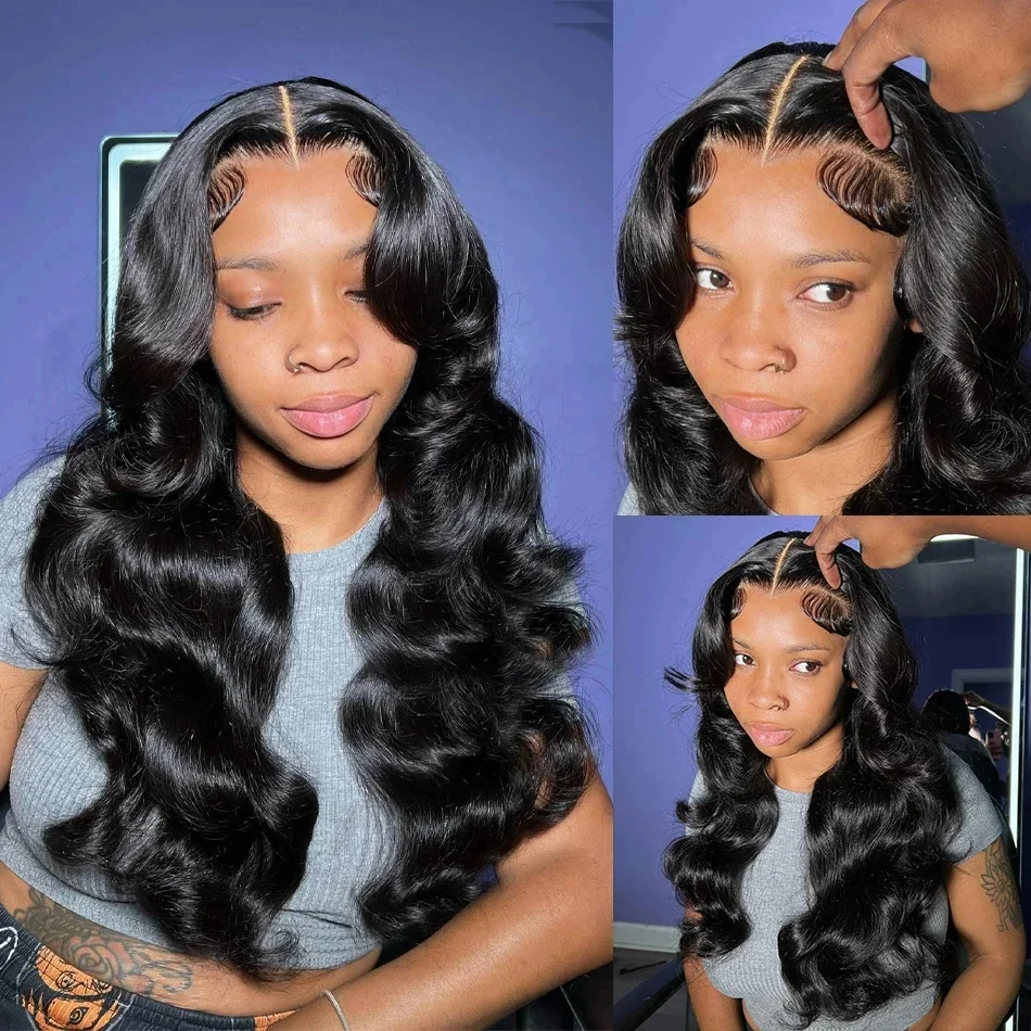 Nadine HD Transparent 13x4 13x6 Body Wave Lace Front Human Hair Wigs For Black Women 360 Lace Frontal Wig 30 40 Inch Frontal Wig