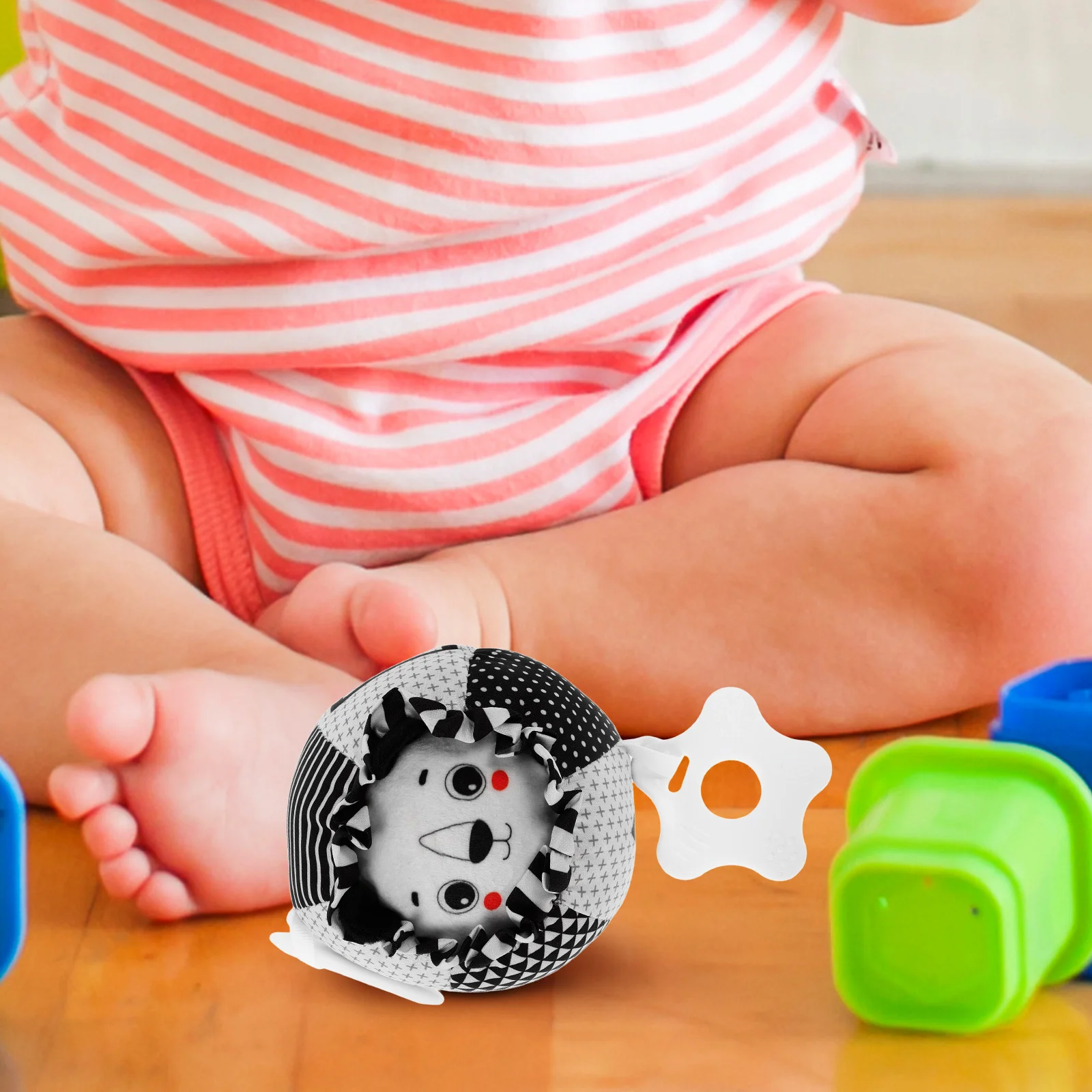 الأسد الطفل التعليم المبكر اليد فهم الكرة نسيج ناعم اللعب الحسي لأوقات البطن عربة عالية كرسي التسنين الإغاثة الرضع