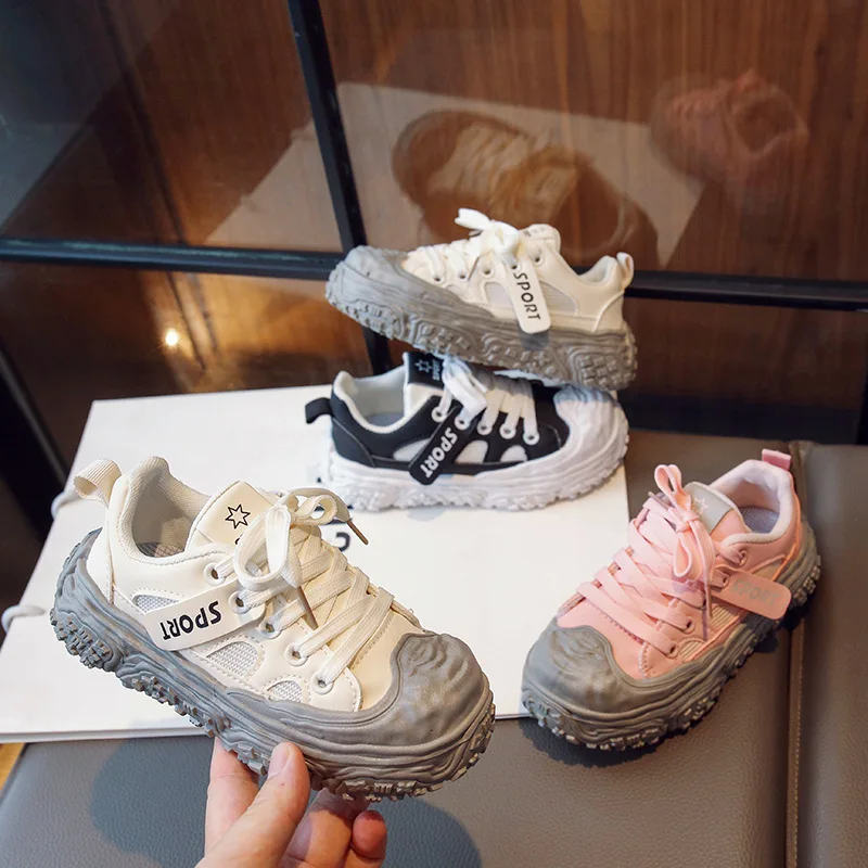 2023 Autumn Baby Shoe Mesh Breathable Casual Sneaker for Boy Kid Shoe for Girl Korean Edition Board Shoe Toddler Boy Shoes Tênis