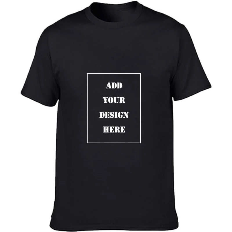 Custom Logo T-shirt Men and Women DIY T-shirt Short Sleeve Casual Top Lover Couple Brand Fashion 2022 New