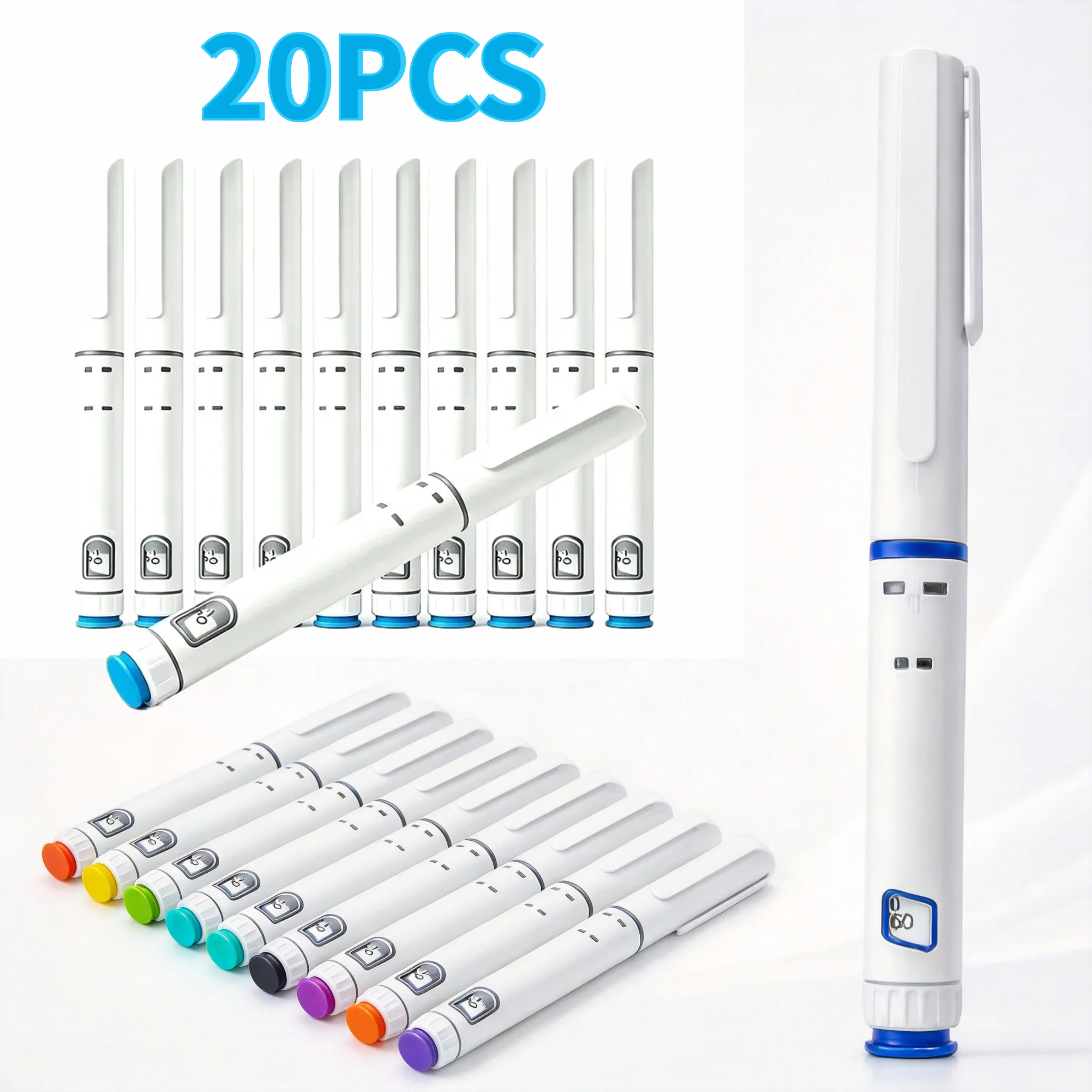 20PCS 3ml Disposable Injection Pen 60U Self Injector Device Portable Peptide Delivery Pen
