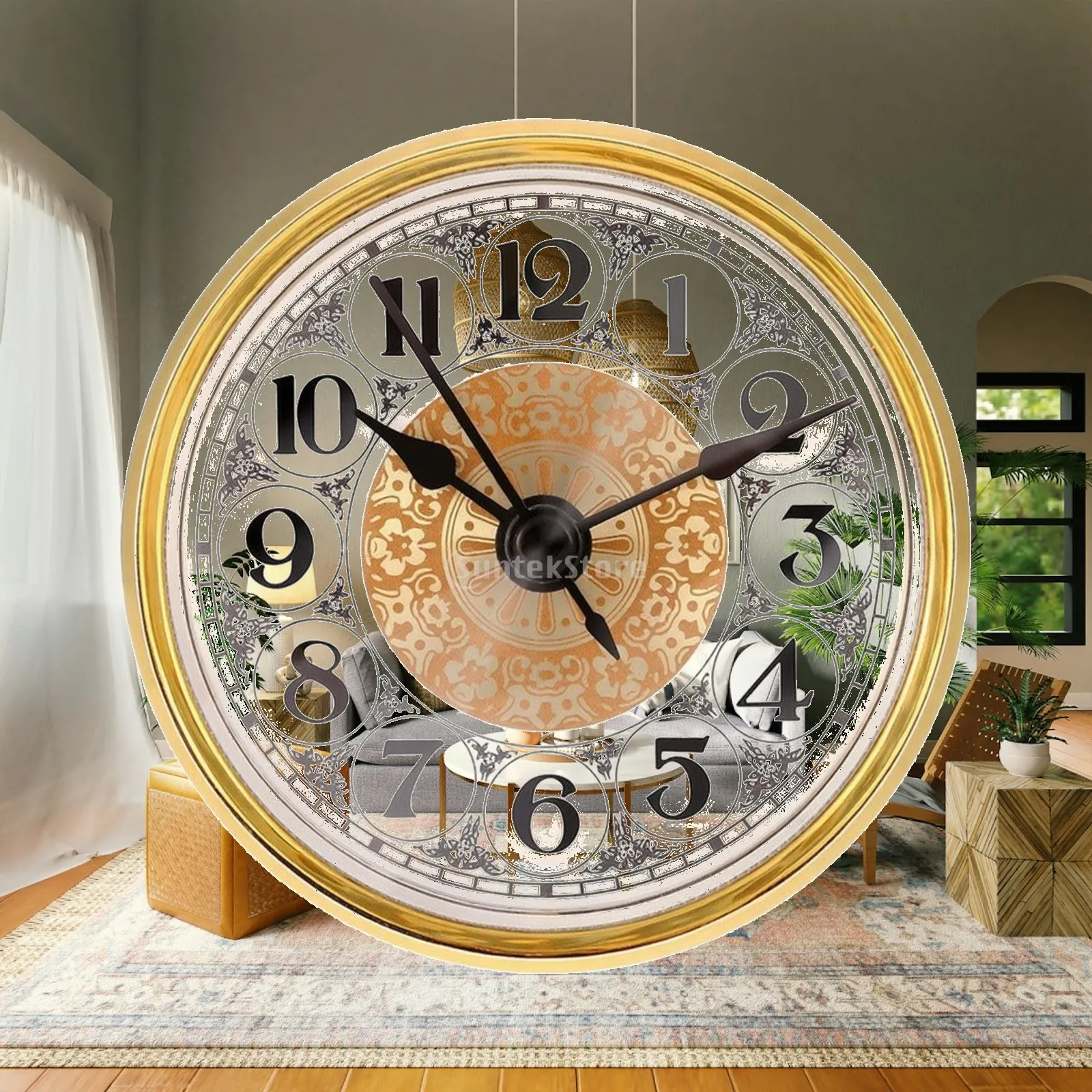 DIY Quartz Clock Insert Round 80mm Mechanical Clock Movement for Hobbyist Craft Projects