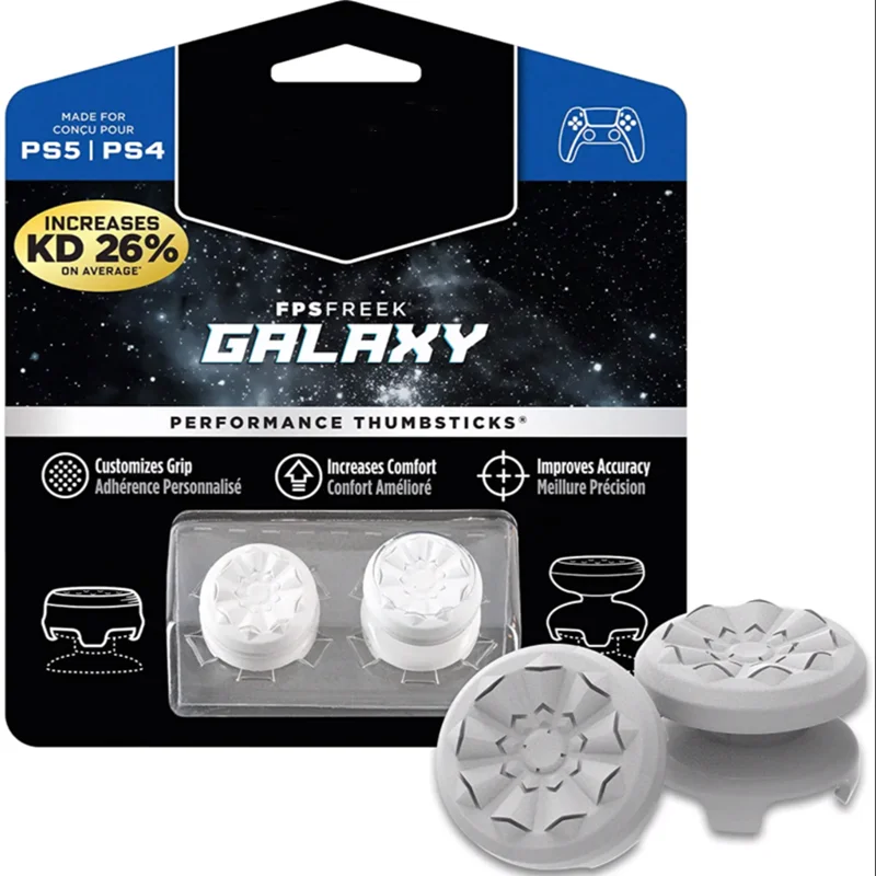 Freek Galaxy FPS لـ Playstation PS4 High-Rise Analog Stick PS5 Joystick Controller Performance Command Stick Game غطاء من السيليكون