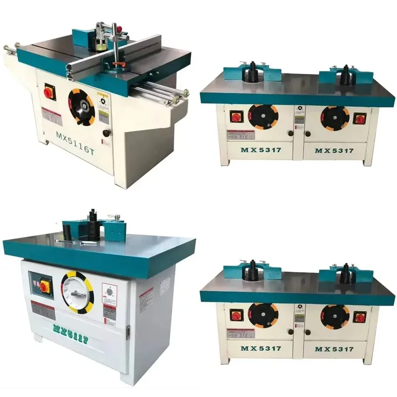 Single Axis Vertical Milling Machine with Slider Wooden Spindle Forming Tool