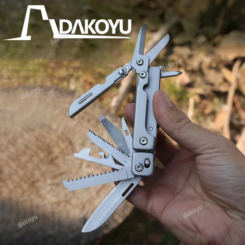 DAKOYU Outdoor Multifunctional Folding Multifunctional Tools Camping Equipment Portable EDC Detachable Large Scissors