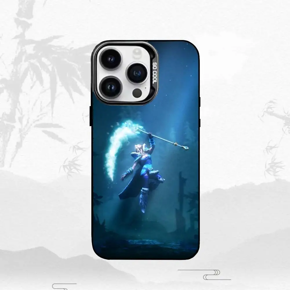 حافظة هاتف رائعة D-Dota 2 لهاتف iPhone17,16,15,14,13,12,11 Plus، Pro Max غطاء أسود غير لامع مقاوم للصدمات #5