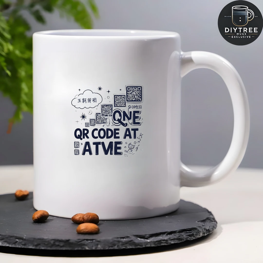 كوب سعة 11 أونصة + كوب رمز الاستجابة السريعة الرائع كوب أساسي هدية عيد الميلاد مصنوع مسبقًا للاستخدام العائلي والمكتبي