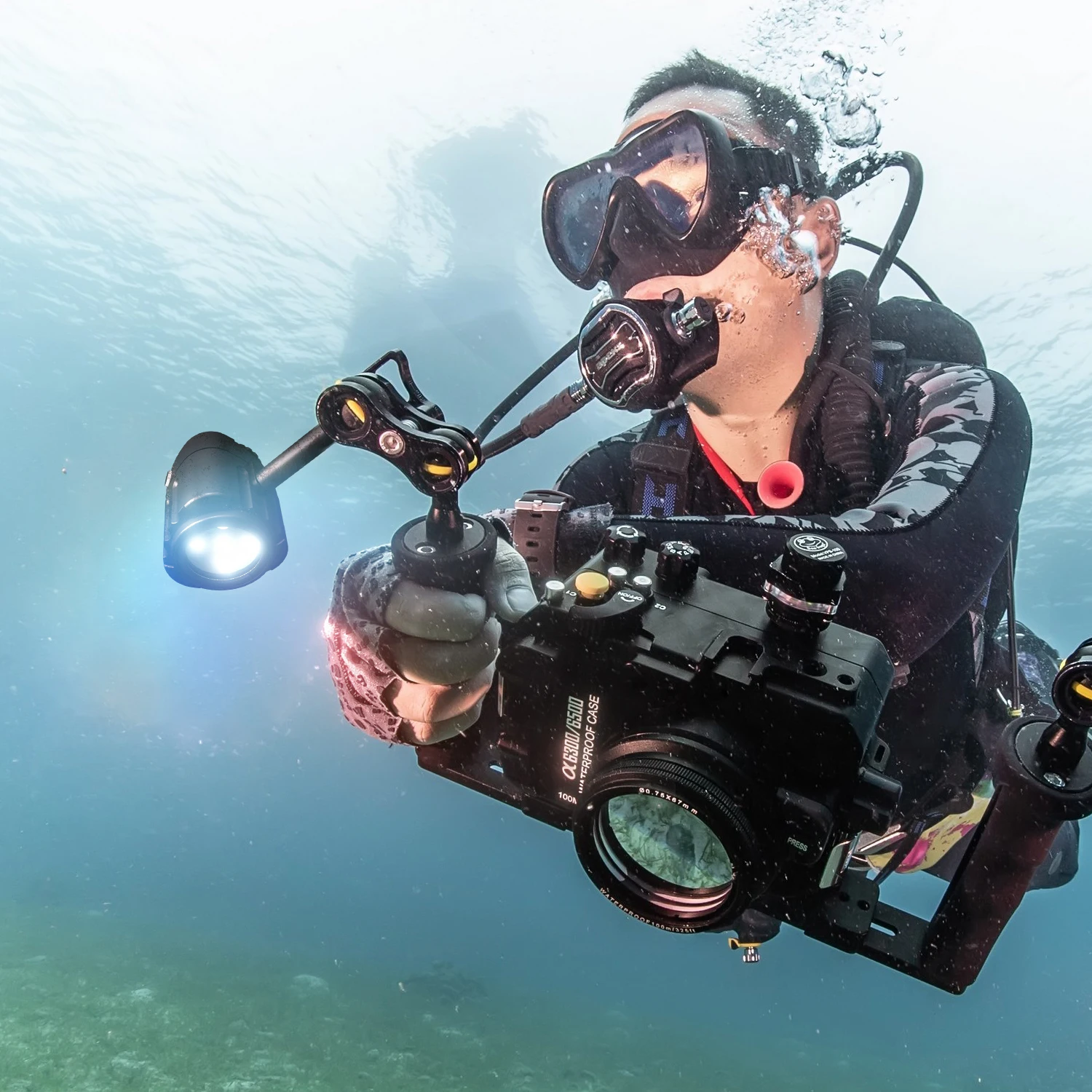 防水写真照明,40メートル,1000ルーメン,充填ライト