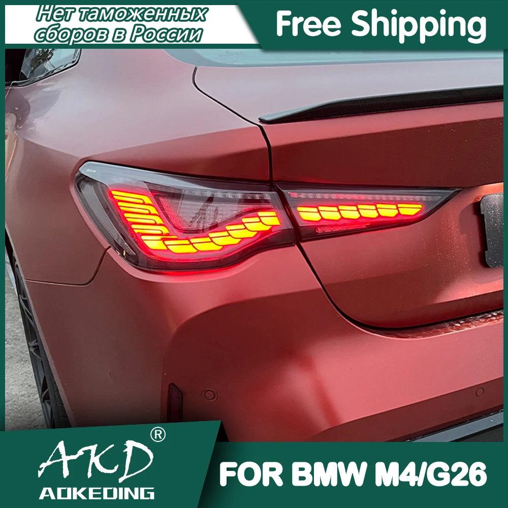 

Автомобильный задний фонарь для BMW M4 2020-2022 G22, светодиодные противотуманные фары s DRL Hella, тюнисветильник ры, автомобильные аксессуары G23 G26, задсветильник s