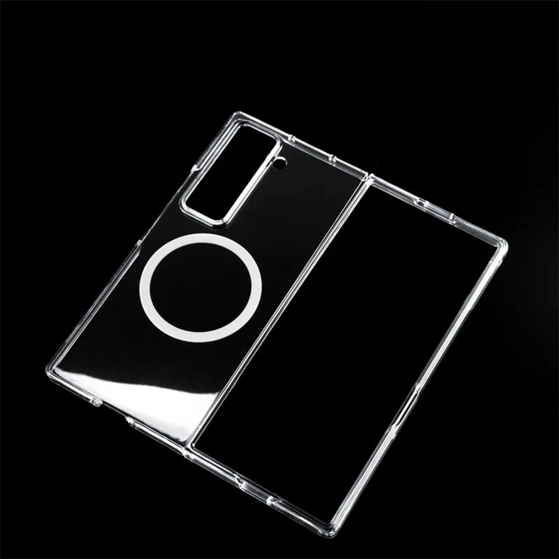 Magnetic Case For Samsung Z Fold Special Edition Galaxy Z Fold SE Transparent acrylic Phone Back Cover Camera Protect Bumper