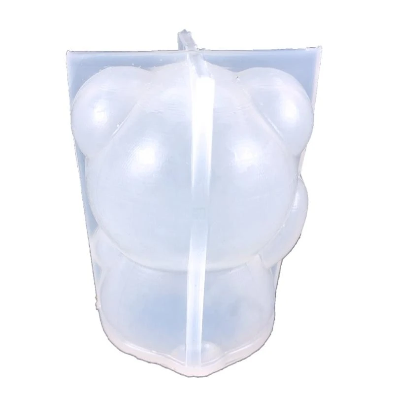 

91AC Bear Laste Плесень Bowknot Bear Epoxy-Casting Flom.