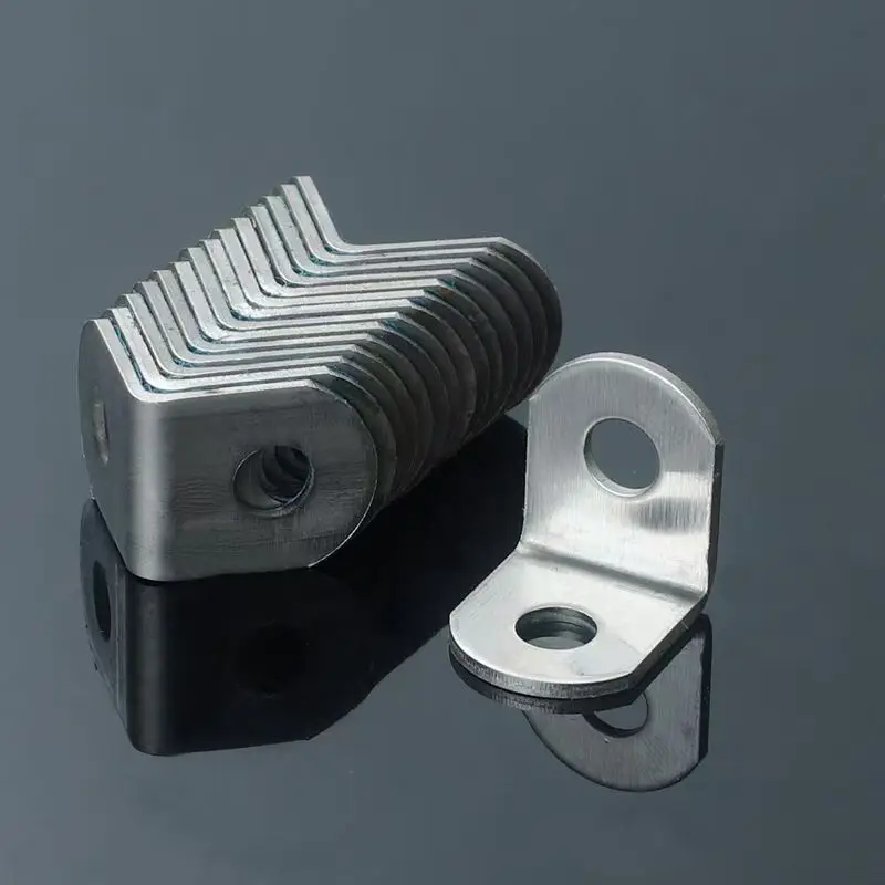 10 pcs Upgraded and reinforced L Bracket Corner Bracket Set,Metal L Brackets For Shelves Wood Furniture Cabinets Chairs Drawers