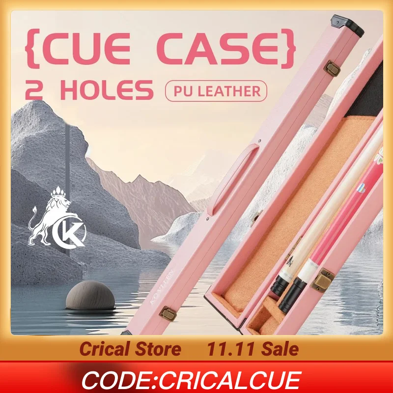 

KONLLEN Pool Cue Case 1 Butt and 1 Shaft Billiard Stick 1x1 PU Pool Stick Case Holds Large Capacity Carrying Cases