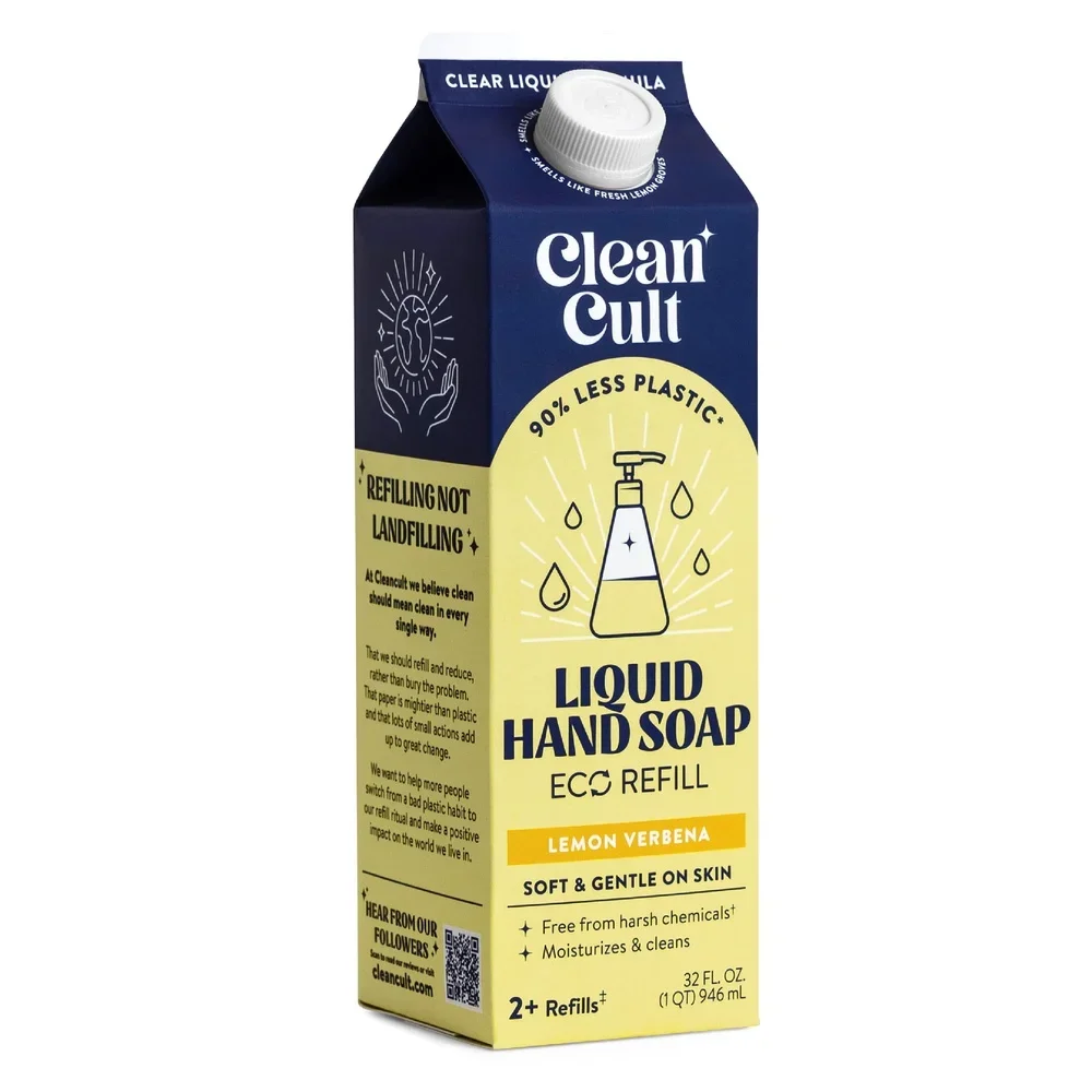 Sapone liquido per le mani ispirato alla natura Ricarica Limone Verbena Profumo Aloe Vera Oli essenziali Idratante Pelle Detergente delicato