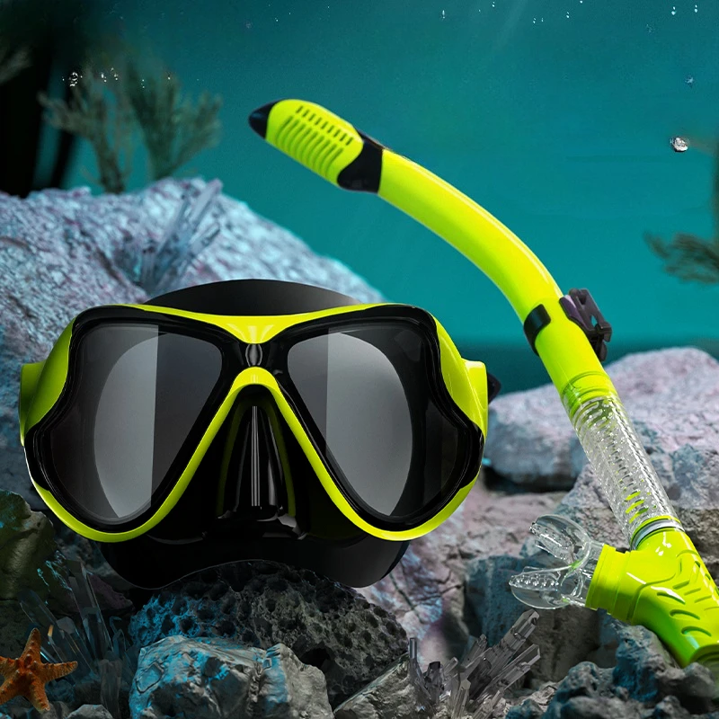

High definition anti-fog free diving mirror, full dry breathing tube nose protection adult diving equipment