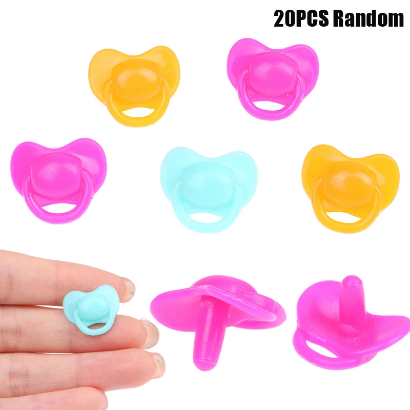 20PCS Miniature Doll Pacifier Expression Pacifier Toy Accessories Plastic Toys Playhouse Toys Children's Doll House
