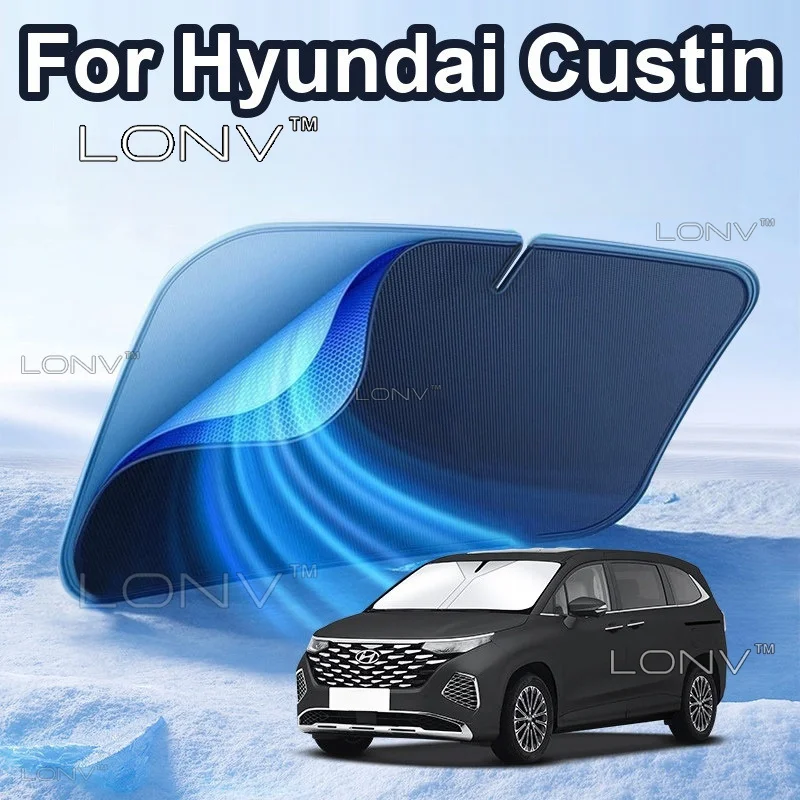 For Hyundai Custin 2026 2027 2028 Car Sunshade Front Windshield Shade Cover Heat Insulation Anti UV Protection Accessories