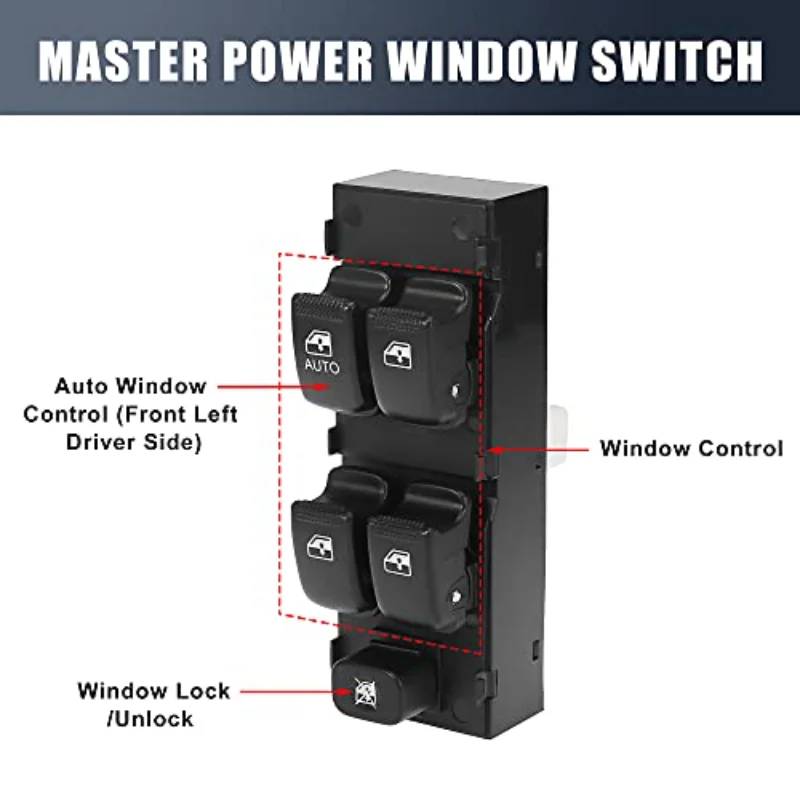 لشركة هيونداي جيتز 2005 ماتريكس كيا كارينز ماستر مفتاح نافذة الطاقة الكهربائية 93570-1C110 935701C110 اكسسوارات السيارات تصفيف السيارة #2