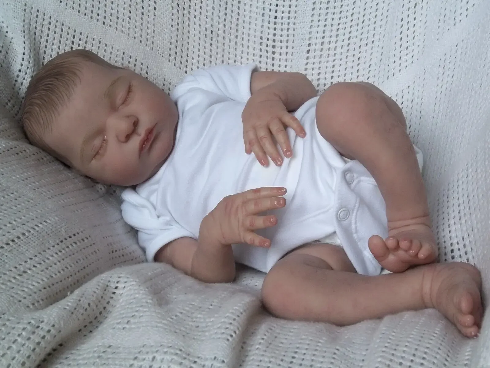 21インチ（52cm）塗装済み完成品リボーンドール ローラ 手作りリボーン早産児新生児キッズトイフィギュアギフト女の子用人形