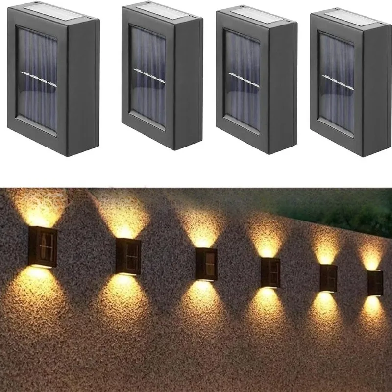 

Outdoor Solar Lamps Waterproof For Home And Garden External Solar Lamp With Sunlight Powered Street Wall Light Garden Decorative