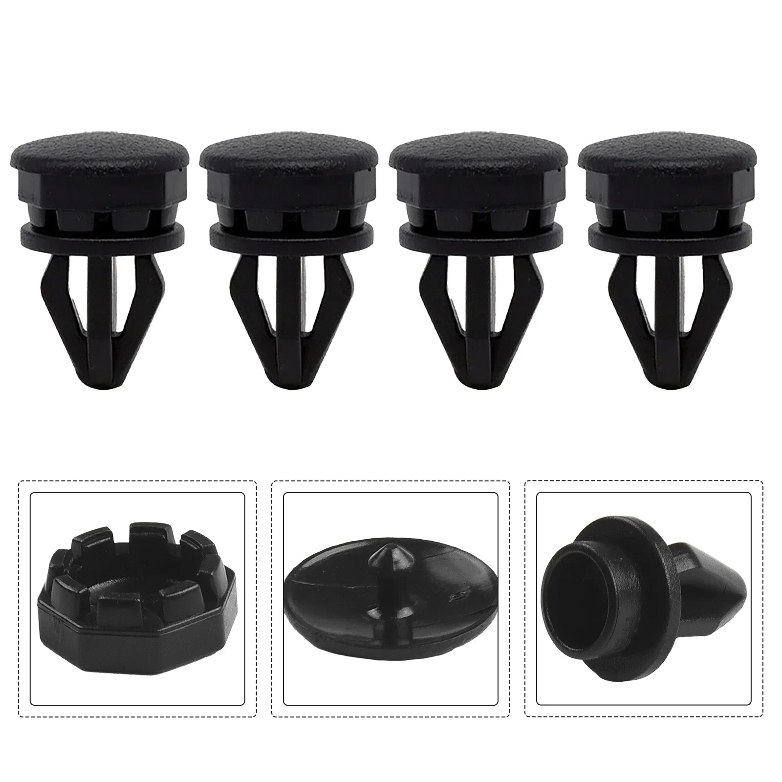 

4Pcs Parcel Shelf Hanger Button Shelves Interior Clips For Juke F15 For Infiniti ESQ 10-23 79916-1KA2A ABS Parcel Shelf Clip