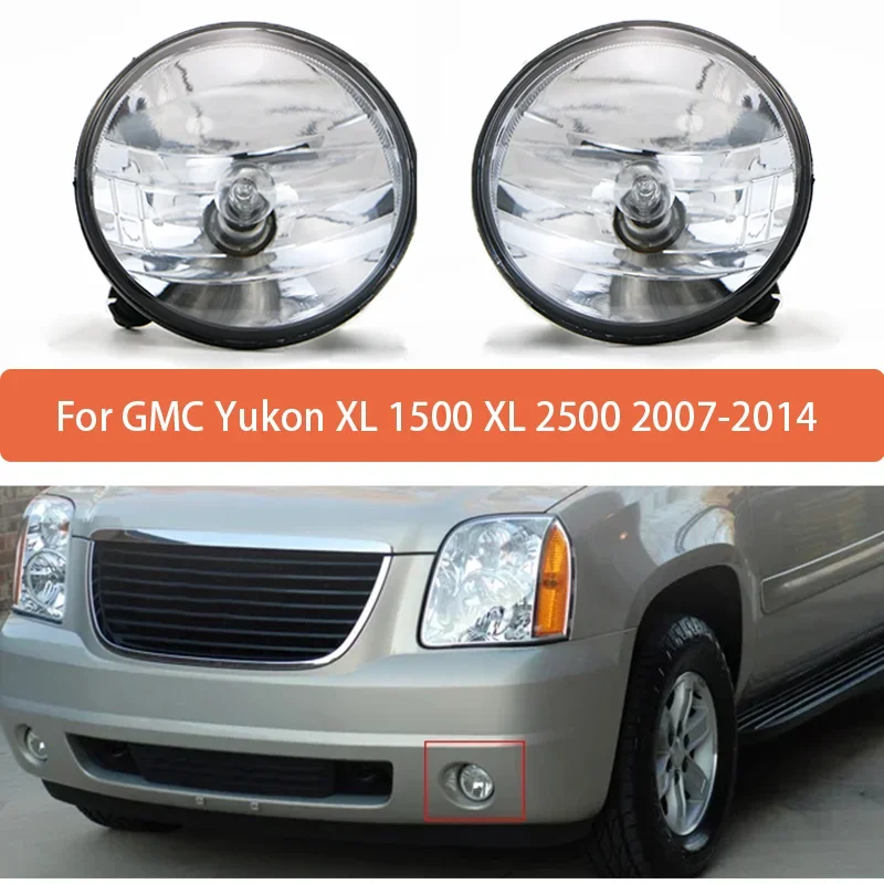 Conjunto de lámpara antiniebla para GMC Yukon XL1500 XL2500 2007-2014 para Chevrolet Avalanche parachoques delantero luz antiniebla 15839896