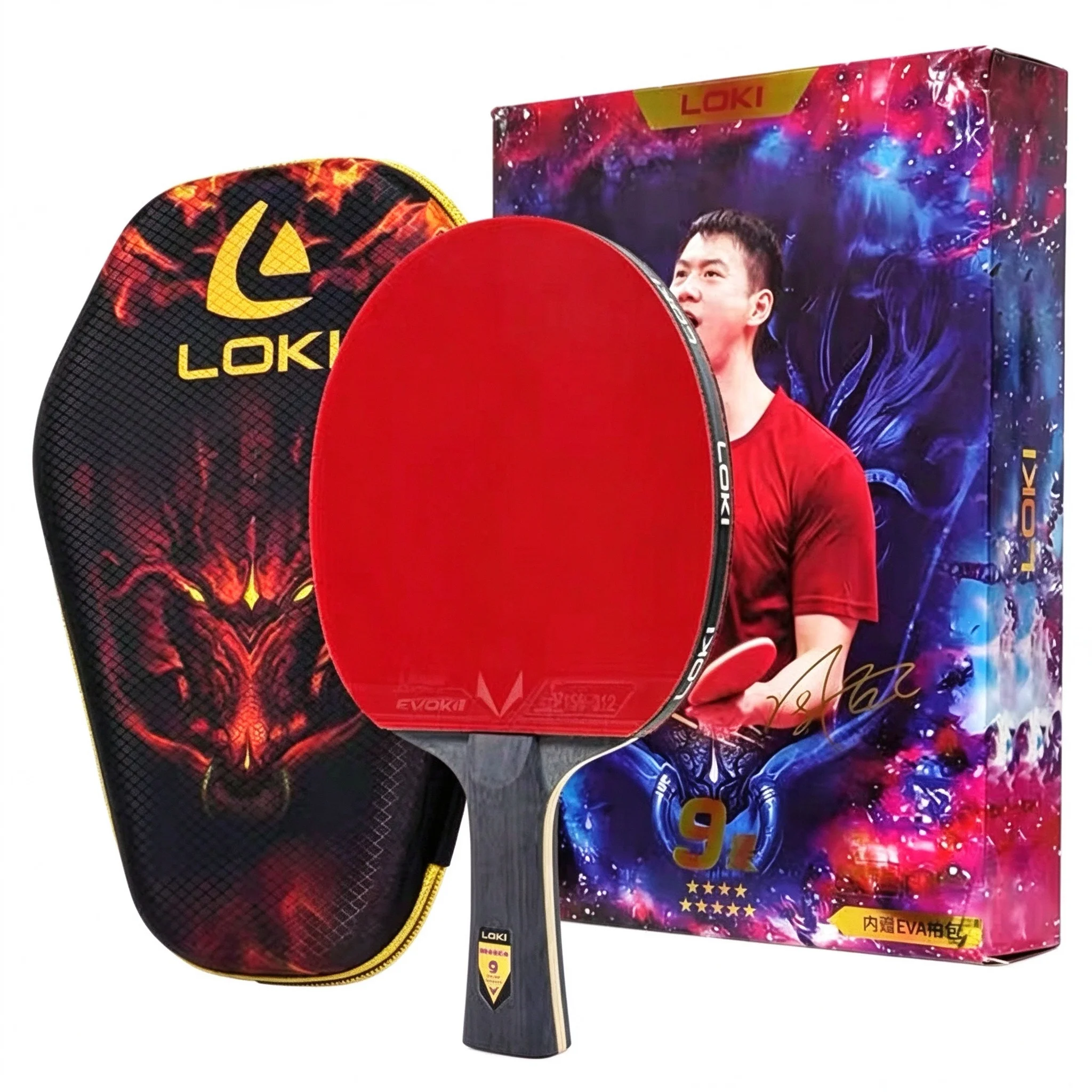 Table Tennis Loki - Racchetta da ping pong LOKI 9