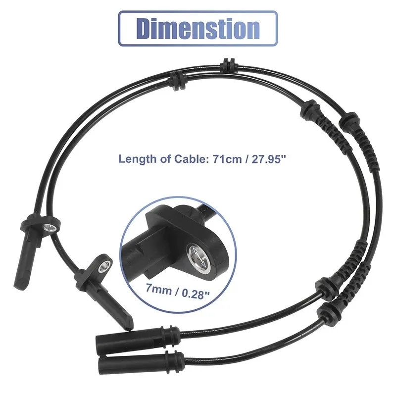 ABS Sensing line/Wheel Speed Sensor Rear Left/Right For BMW 5 6 Series F10 F06 F12 F13 34526784901