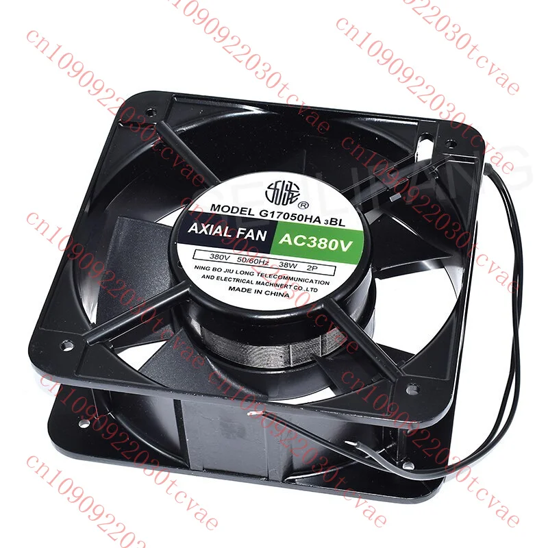 

G17050HA3BL Industrial Cooling Fan AC 380V 38W 15cm 150*150*50mm 50/60HZ 2 Wires
