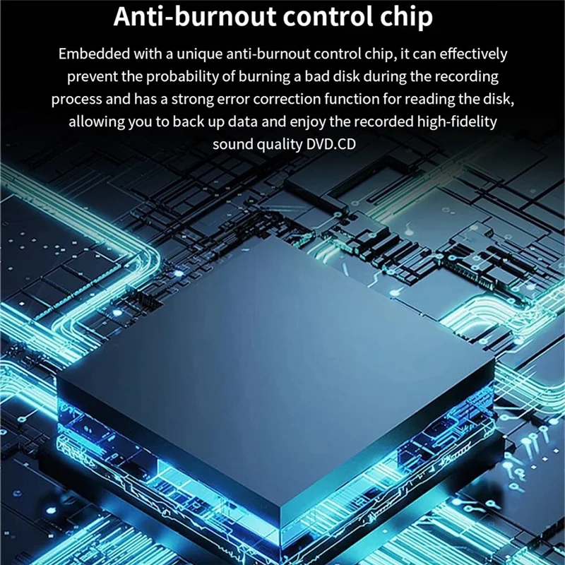 DVD External USB3.0 Reader CD Player Burner Optical Disk Drives For PC Laptop Notebook