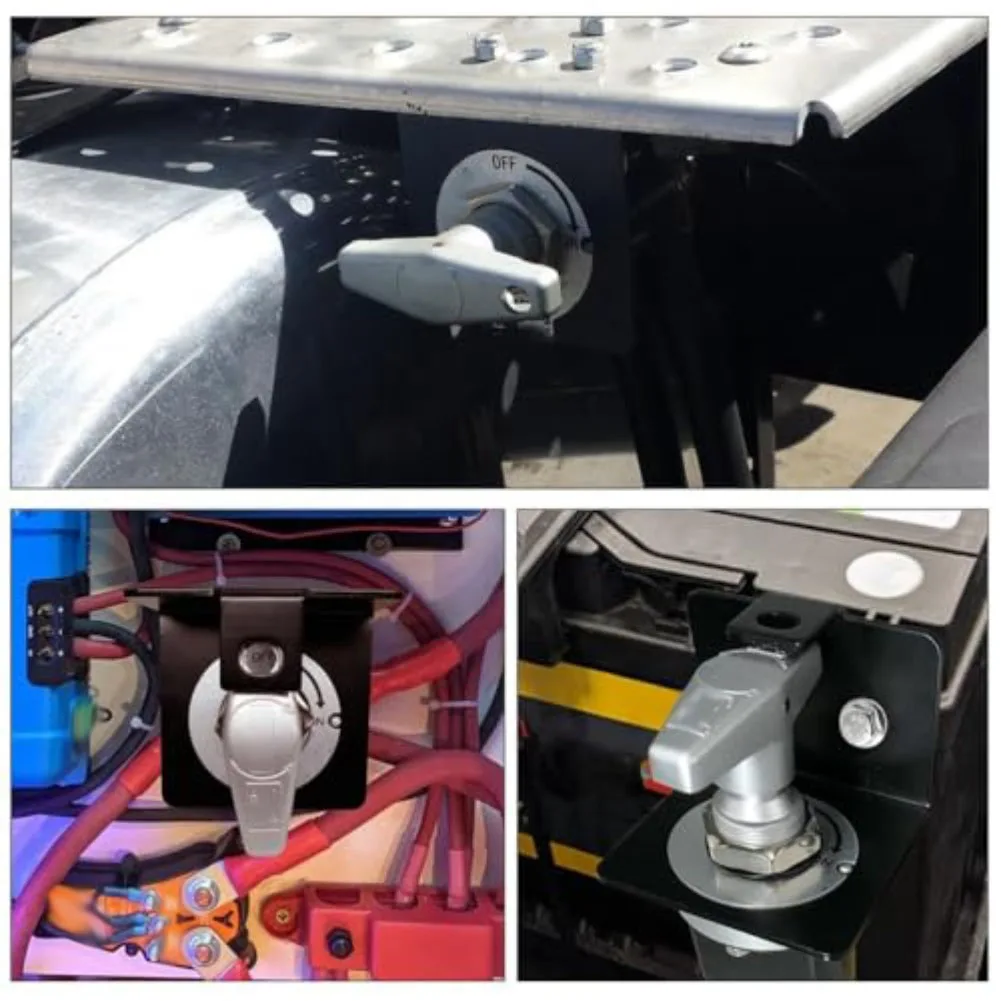 Battery Isolation Switch For RV Battery Switch 12V Battery Switch Cast Iron Fixing Handle Prevents Leakage Current