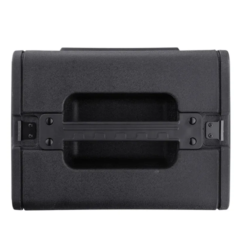 Manufacturer U2 4U 6U 8U Audio PE PP Plastic Road Rack Case with Heavy-Duty Tour Cable Trunk Flight Case