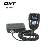 QYT KT-9900 Mini Mobile Radio 25W Car Walkie Talkie Dual Band Ham Radio VHF UHF Display keypad Hand Microphone